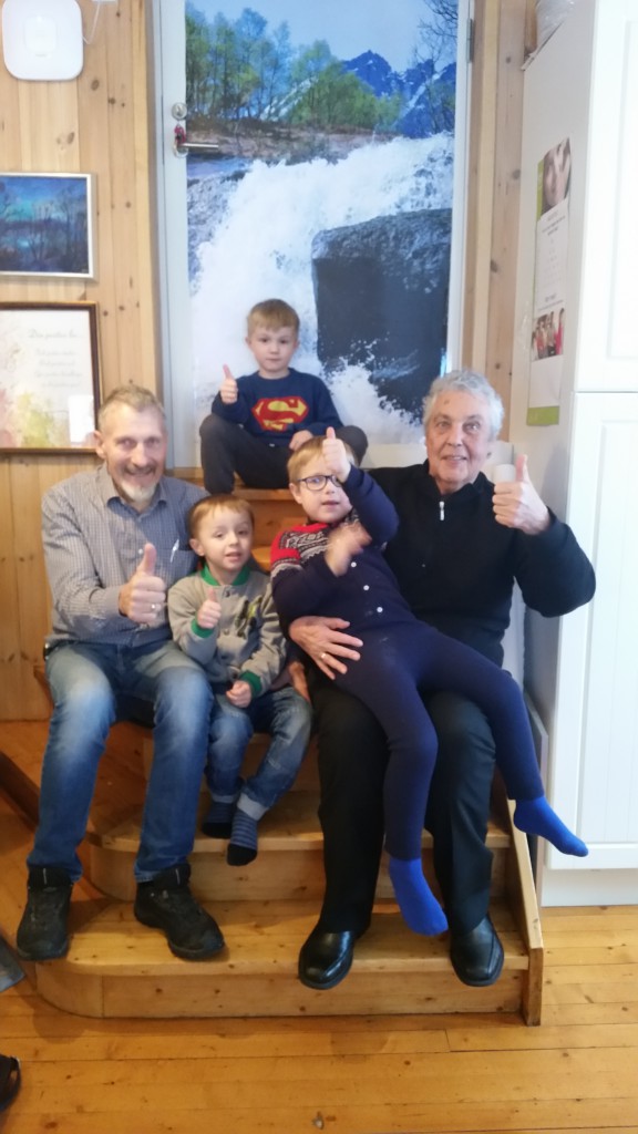 Svein, Leif og Førskulegutane frå Blakstad barnehage, Lucas, Iver Andrè og Wiktor