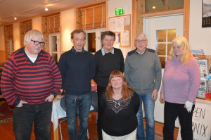Nye styre i Seniornett Sykkylven Fra venstre: Oddvar, Stig, Oddrun, Tone Lilian, Rolf og Gunn 